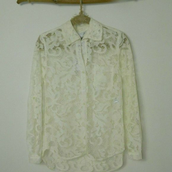 Diane Von Furstenberg Lorelei Two Bloom Lace White - Picture 3 of 10